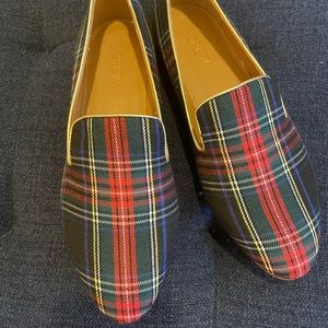 J Crew Factory TARTAN loafers SIZE 7